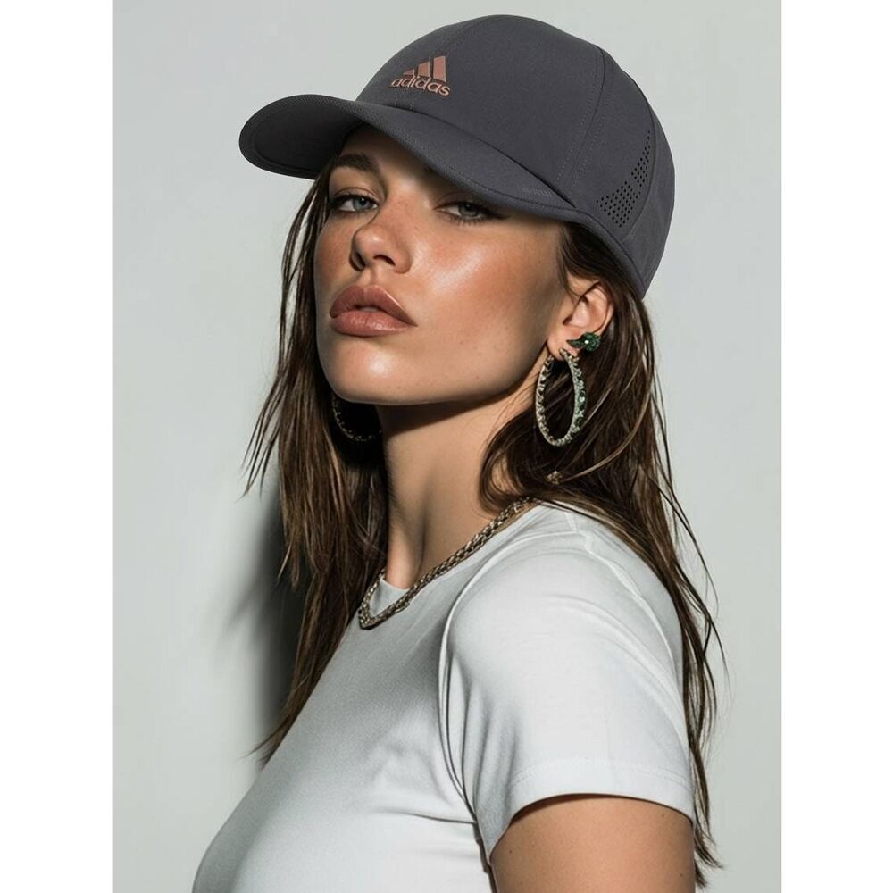 🔸️NWT Adidas Gray Superlite Aeroready UPF 50 Adjustable Hat One Size